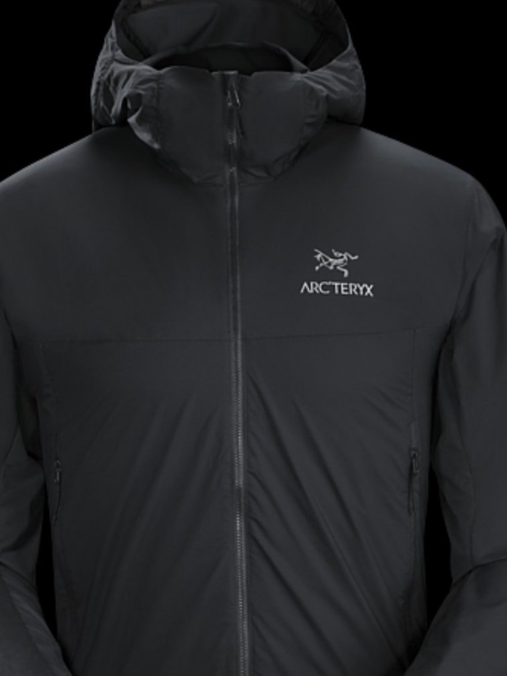 ARCTERYX Mens Atom AR Hoody Jacket Size XLarge black vgc